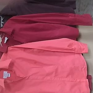 3 Cotton button down shirts. 3 colors